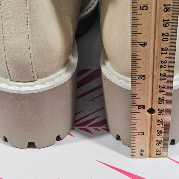 Hey Girl by Corky's Size 9 Ghosted Cream Women's New in Box Wedge Boots - Picture 14 of 14